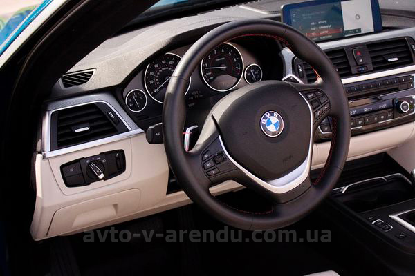 Аренда авто BMW 430 серии кабриолет с водителем. Прокат кабриолета БМВ 430 без водителя в Киеве