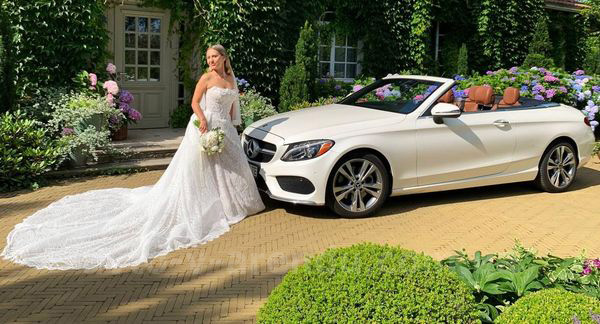 Аренда авто Mercedes Benz C300  кабриолет с водителем. Прокат кабриолета Мерседес C300 без водителя в Киеве