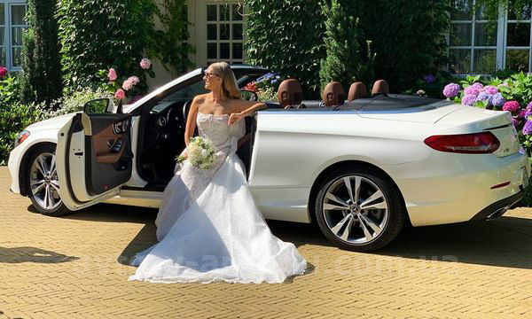 Аренда авто Mercedes Benz C300  кабриолет с водителем. Прокат кабриолета Мерседес C300 без водителя в Киеве
