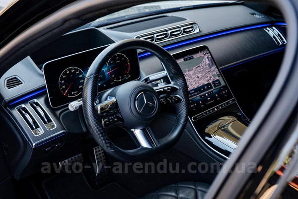 Аренда Мерседес s class W223 400d 4MATIC с водителем. Прокат авто Mercedes-Benz W223 400d 4MATIC без водителя в Киеве