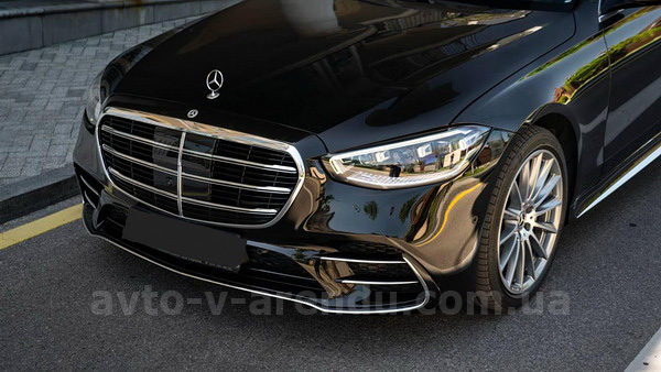 Аренда Мерседес s class W223 400d 4MATIC с водителем. Прокат авто Mercedes-Benz W223 400d 4MATIC без водителя в Киеве
