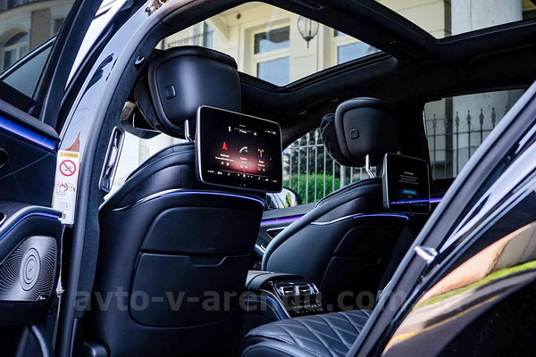 Аренда Мерседес s class W223 400d 4MATIC с водителем. Прокат авто Mercedes-Benz W223 400d 4MATIC без водителя в Киеве
