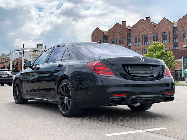 Аренда Мерседес s-class W222 S63 AMG 4MATIC Restyling с водителем. Прокат авто Mercedes-Benz W222 S63 без водителя в Киеве