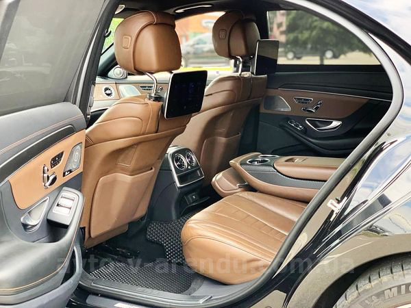 Аренда Мерседес s-class W222 S63 AMG 4MATIC Restyling с водителем. Прокат авто Mercedes-Benz W222 S63 без водителя в Киеве