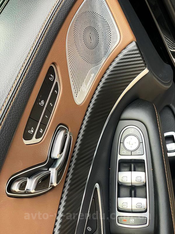 Аренда Мерседес s-class W222 S63 AMG 4MATIC Restyling с водителем. Прокат авто Mercedes-Benz W222 S63 без водителя в Киеве