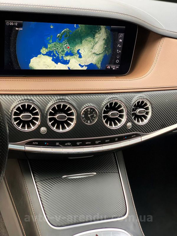 Аренда Мерседес s-class W222 S63 AMG 4MATIC Restyling с водителем. Прокат авто Mercedes-Benz W222 S63 без водителя в Киеве