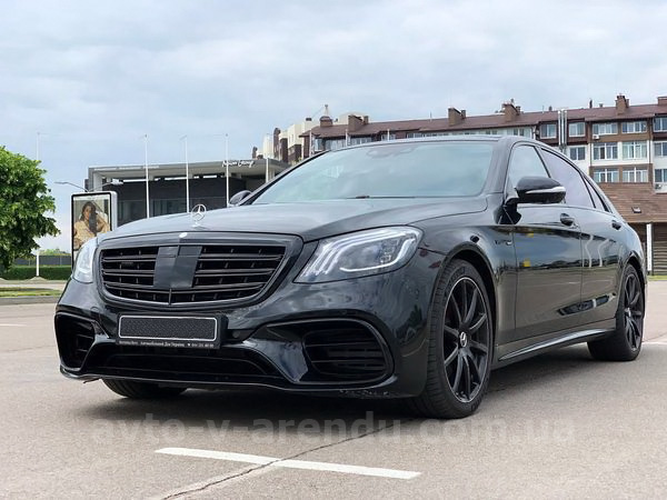 Аренда Мерседес s-class W222 S63 AMG 4MATIC Restyling с водителем. Прокат авто Mercedes-Benz W222 S63 без водителя в Киеве