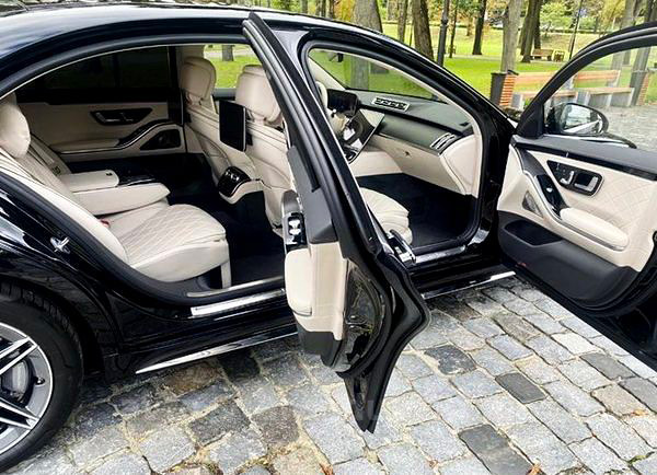 Аренда авто Mercedes-Benz W223 S-class S560 AMG vip с водителем в Киеве