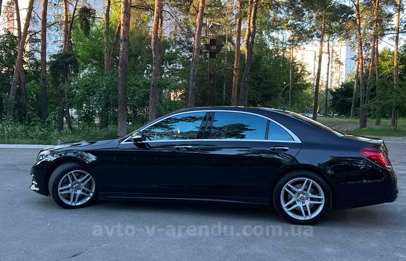 Аренда Mercedes-Benz s-class W222 S350L  с водителем Киев. Аренда мерседес 222 Киев