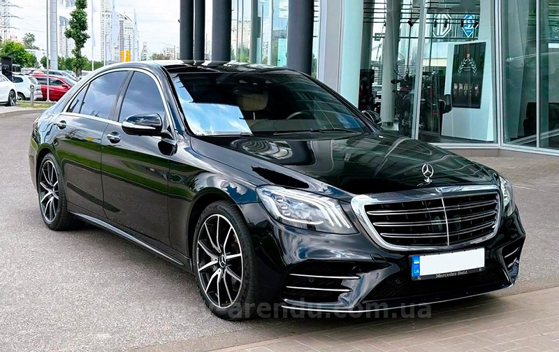 Аренда авто Mercedes-Benz W222 AMG с водителем в Киеве