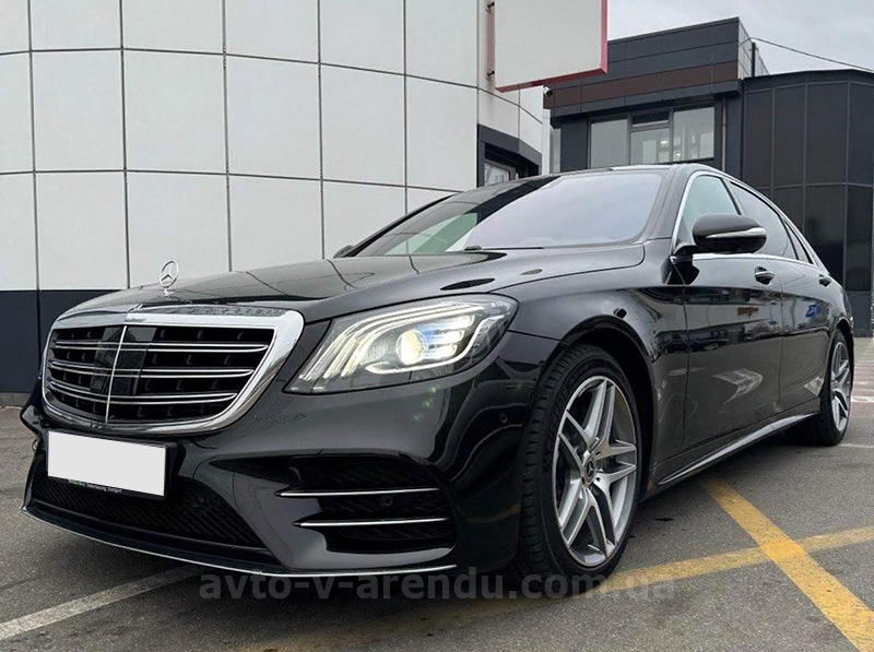 Аренда авто Mercedes-Benz s-class W222 AMG с водителем в Киеве