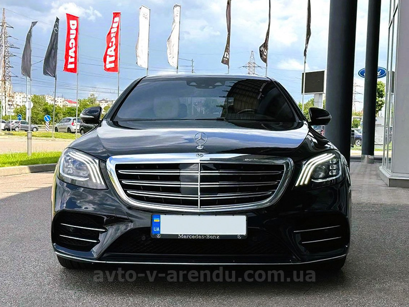 Аренда авто Mercedes-Benz s-class W222 AMG с водителем в Киеве