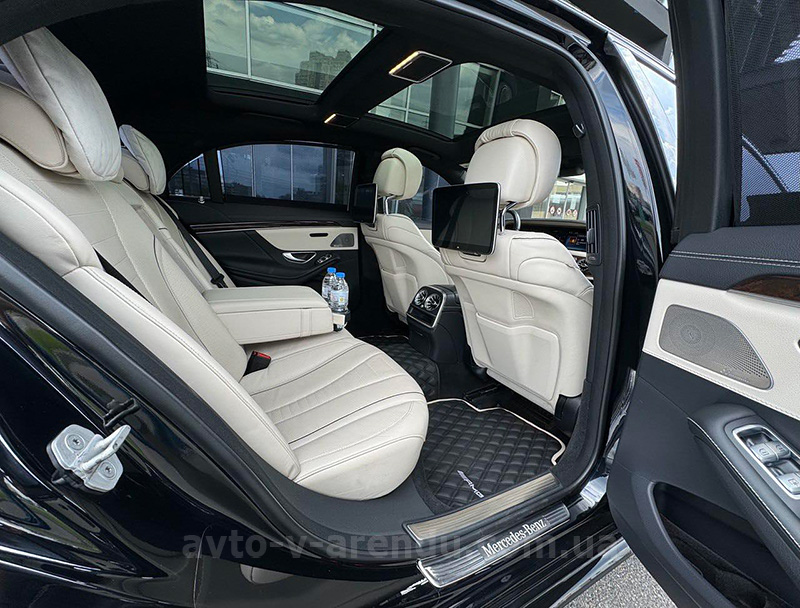 Аренда авто Mercedes-Benz s-class W222 AMG с водителем в Киеве