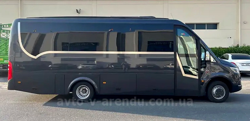 Аренда микроавтобуса Mercedes Sprinter HD 907 черный на 20 мест с водителем в Киеве