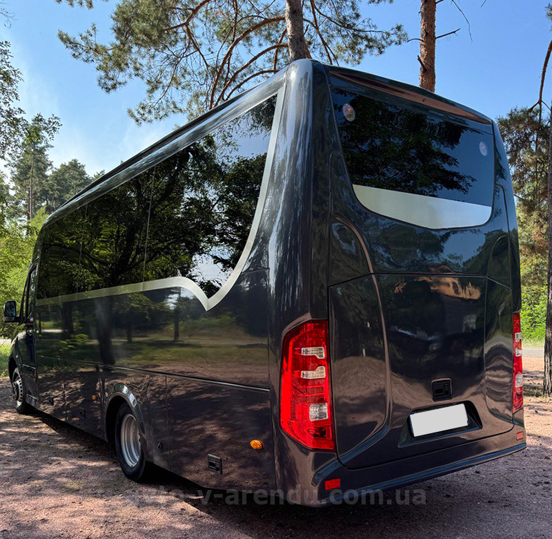 Аренда микроавтобуса Mercedes Sprinter HD 907 черный на 20 мест с водителем в Киеве