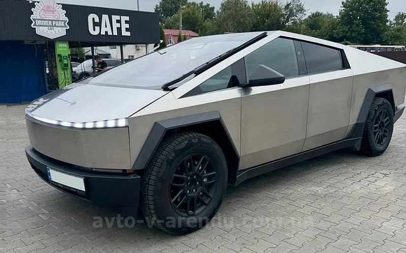 Аренда авто Tesla Cybertruck silver электро pickup в Киеве