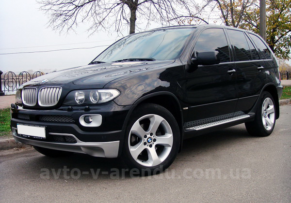 Аренда внедорожника джипа BMW X5 черный