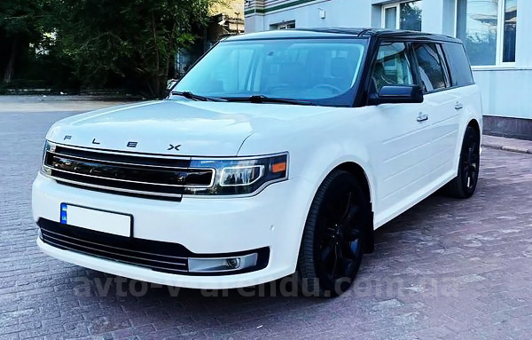 Аренда внедорожника с водителем Ford Flex белый