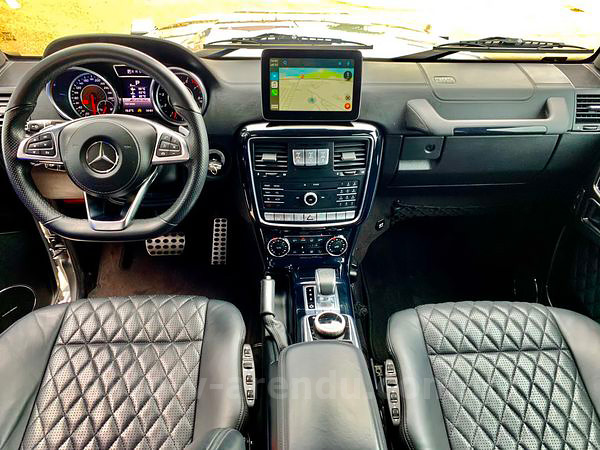 Аренда внедорожника джипа Mercedes-Benz Gelandewagen G63 AMG silver кубик гелик с водителем, прокат Мерседес Гелентваген G63 AMG без водителя в Киеве