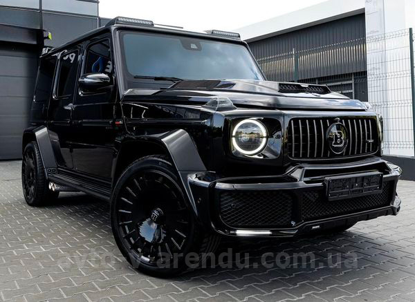 Аренда внедорожника Mercedes-Benz Gelandewagen G63 AMG Brabus кубик с водителем в Киеве. Прокат авто Мерседес Гелентваген G63 AMG без водителя в Киеве