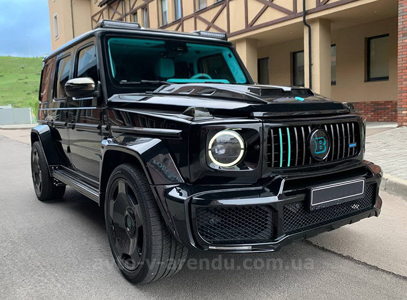 Аренда Mercedes-Benz Gelandewagen G800 Brabus Tiffany кубик с водителем. Прокат авто Мерседес G800 гелик без водителя Киев