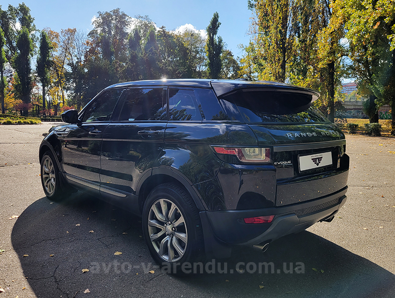 Аренда внедорожника Range Rover Evoque черный с водителем