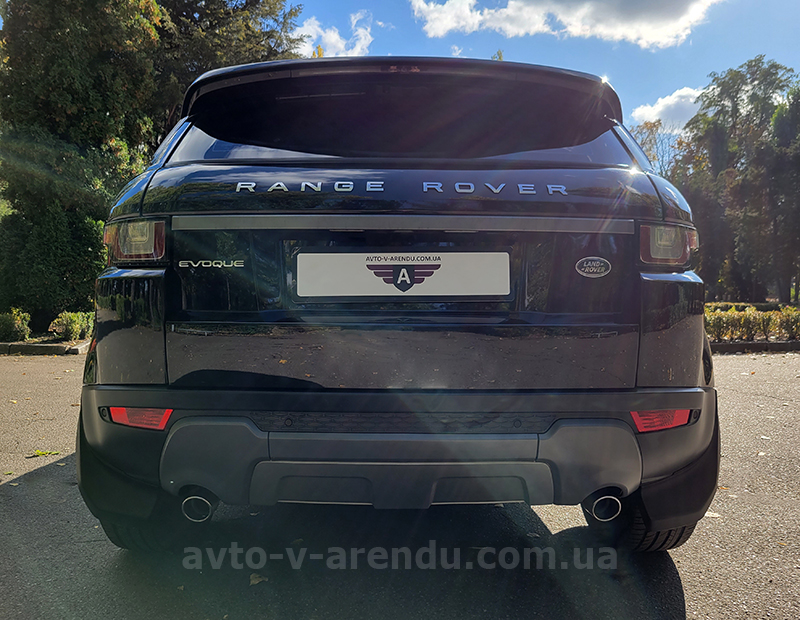 Аренда внедорожника Range Rover Evoque черный с водителем