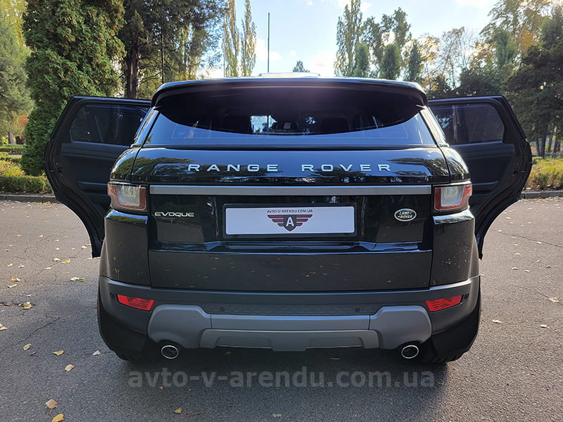 Аренда внедорожника Range Rover Evoque черный с водителем