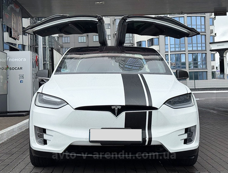 Аренда электро внедорожника TESLA Model X с водителем в Киеве